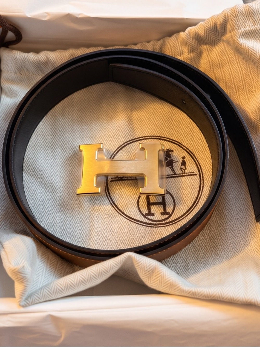 BNWT Authentic Hermes reversible Belt